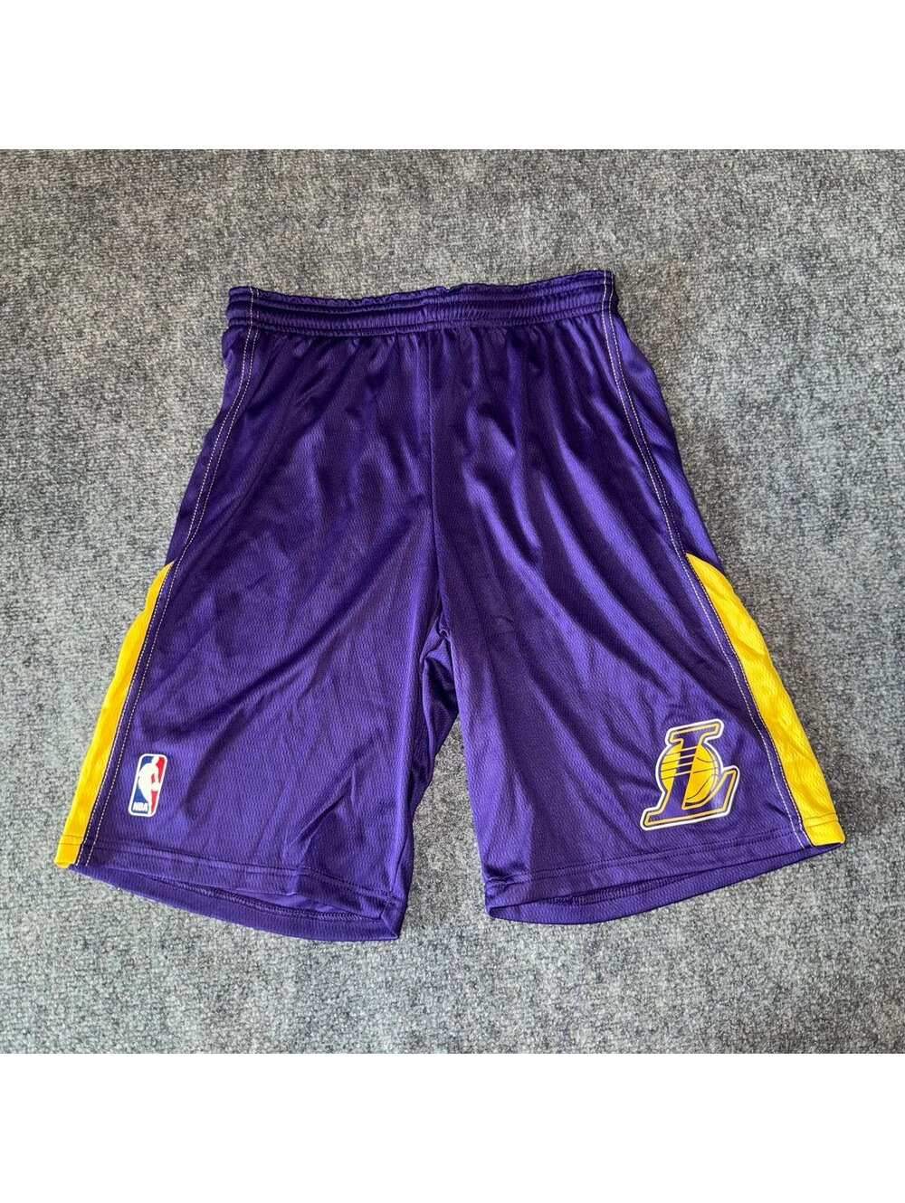 Alleson Athletic Los Angeles Lakers NBA Hoop Shorts Mens SM Vtg y2k 90s Rare